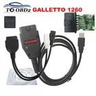 Чип Galletto FTDI 1260 FT232RL, многоязычная работа, многоавтомобильный проблесковый адаптер OBD2 ECU, улучшение мощности, интерфейс чипа 1260