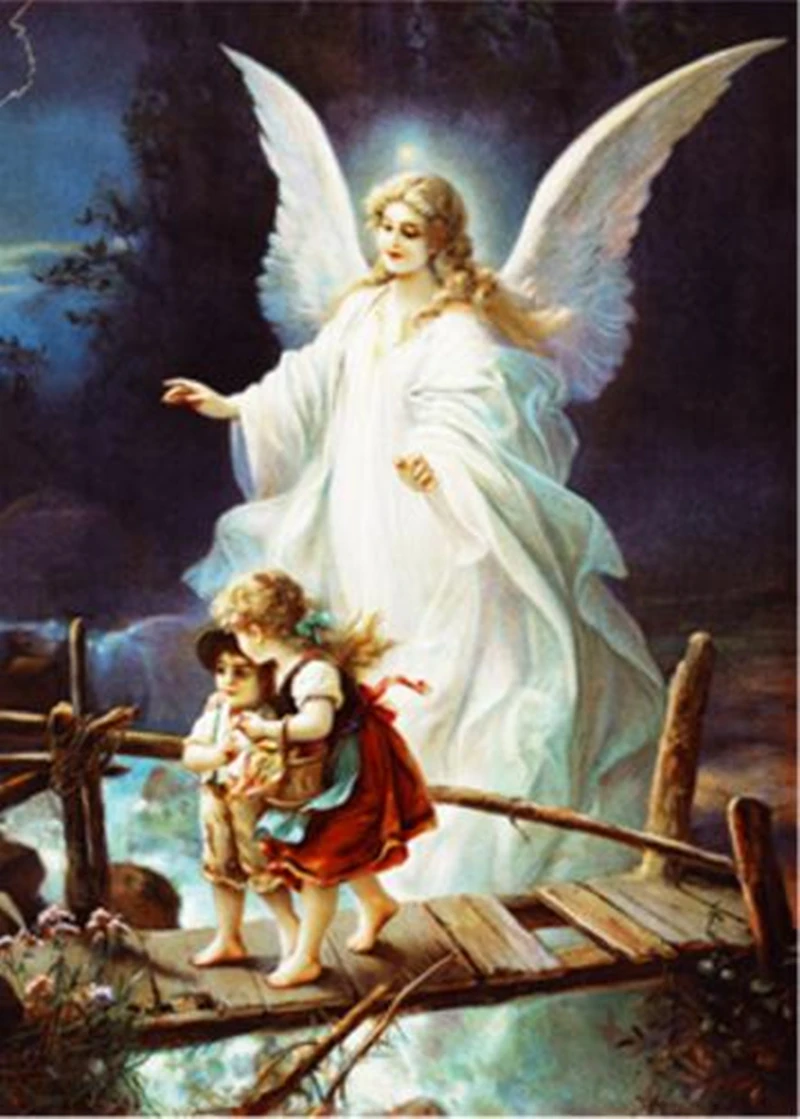 5D diy Алмаз Картина мозаика ангелы спускаются Алмазный Rhinestone Вышивка Рукоделие