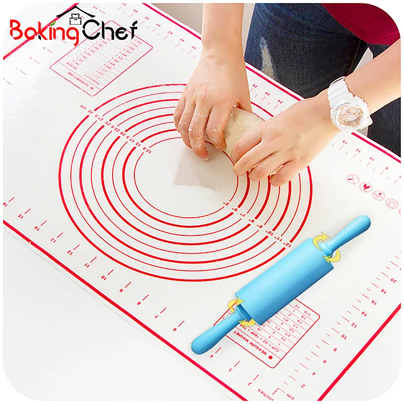 BAKINGCHEF силиконовые формы для выпечки теста для пиццы с антипригарным покрытием чайник держатель Кондитерские Скалки Кухня жаропрочная посуда, Кулинария Инструменты гаджеты