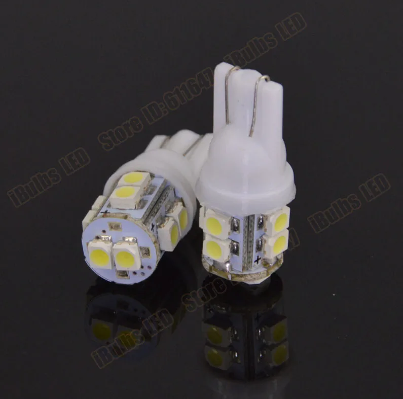 100 шт.; ; детское нижнее белье 12 V T10 10 SMD СВЕТОДИОДНЫЙ 1210 3528 168 194 W5W белый авто 10smd 10 Светодиодный светильник лампочка семь Цвет