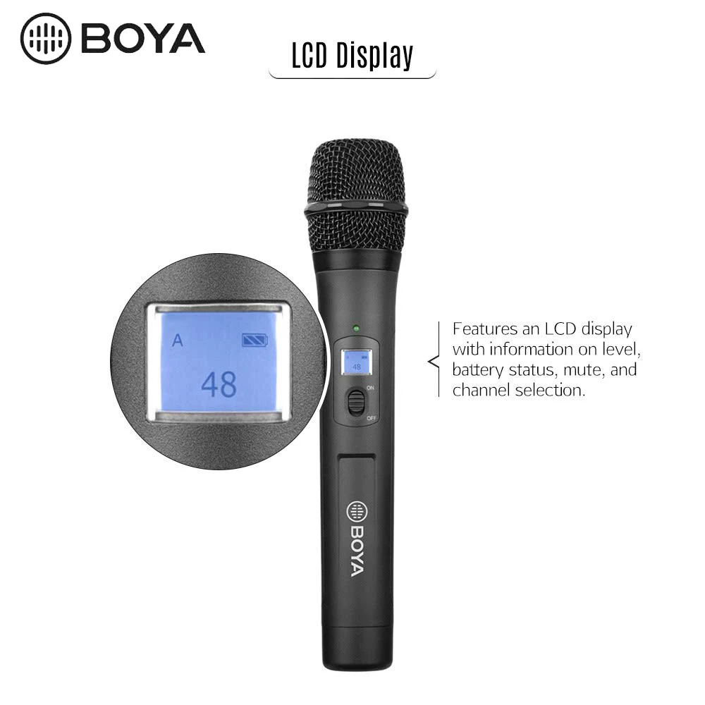 Микрофон BOYA BY WHM8 Pro для караоке интервью речи записи музыки 48 канальный UHF