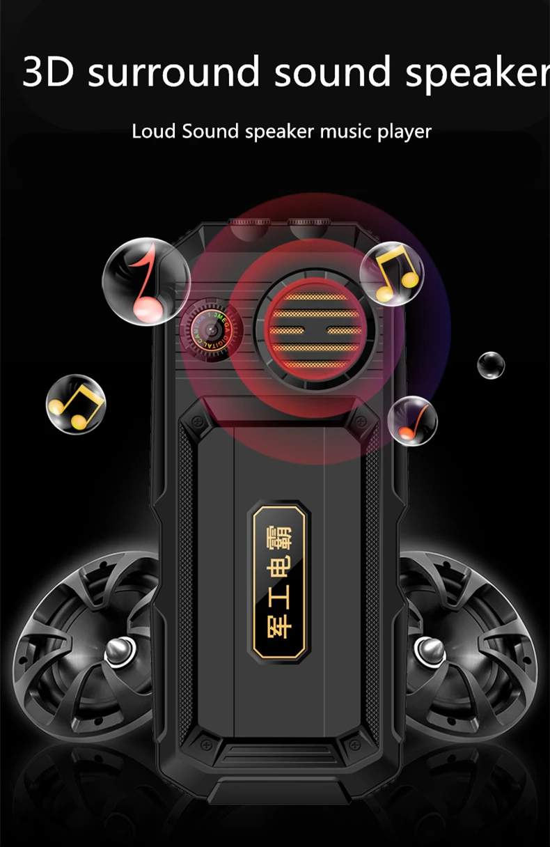 FSMART TKEXUN Q8A прочный внешний аккумулятор мобильный телефон 3 0 дюймов Фонарик Bluetooth
