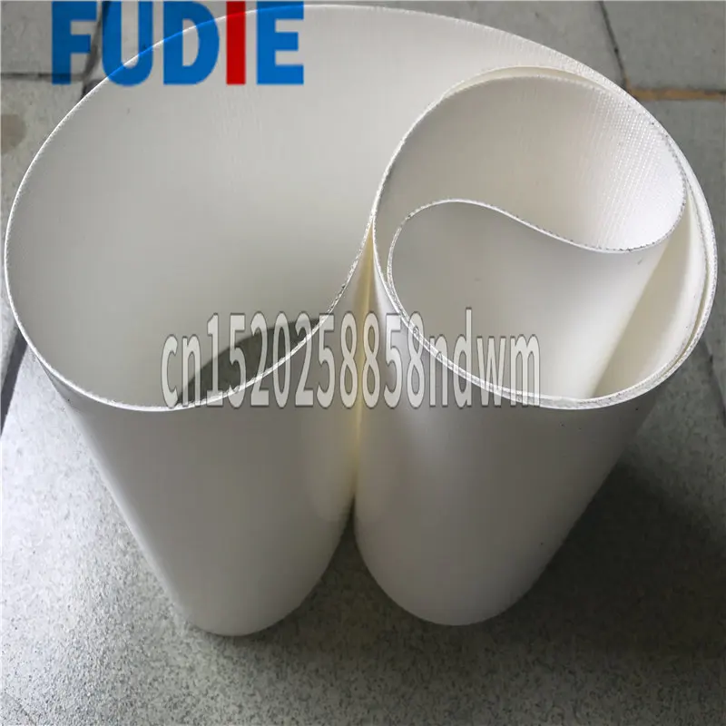 

White PU food grade conveyor belt