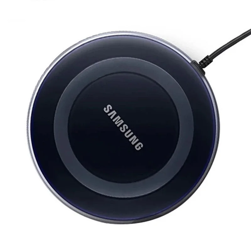samsung QI адаптер для беспроводной зарядки 5 V/2A зарядное устройство для Galaxy S6 S7 EDGE S8 S9 S10 Plus Note 4 5 Iphone X XS XR