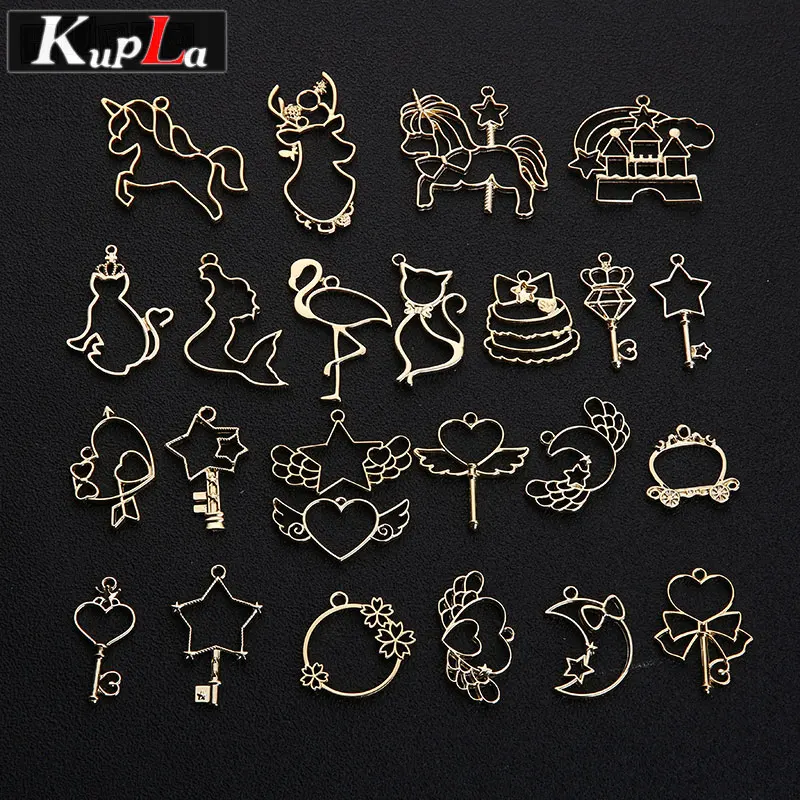 Купла металлические Смешанные пустотелые подвески модные аксессуары ручной