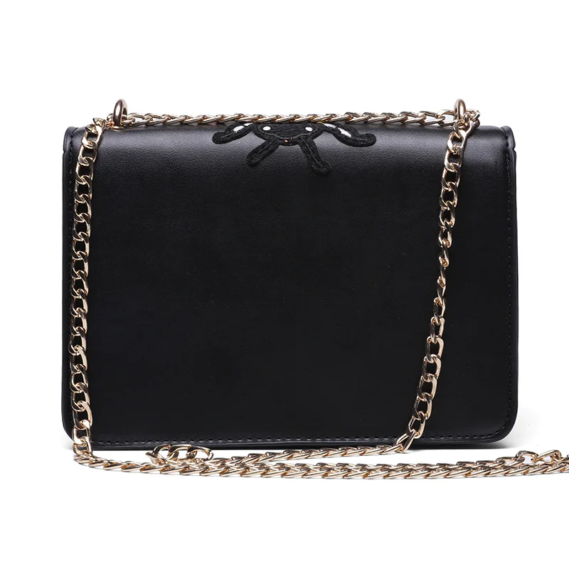 Luxury Brand Bag Women Gold Chain Shoulder Bags Embroidery Bee Logo Crossbody Famous Design Female Flap Handbags Bolsas Sac | Багаж и