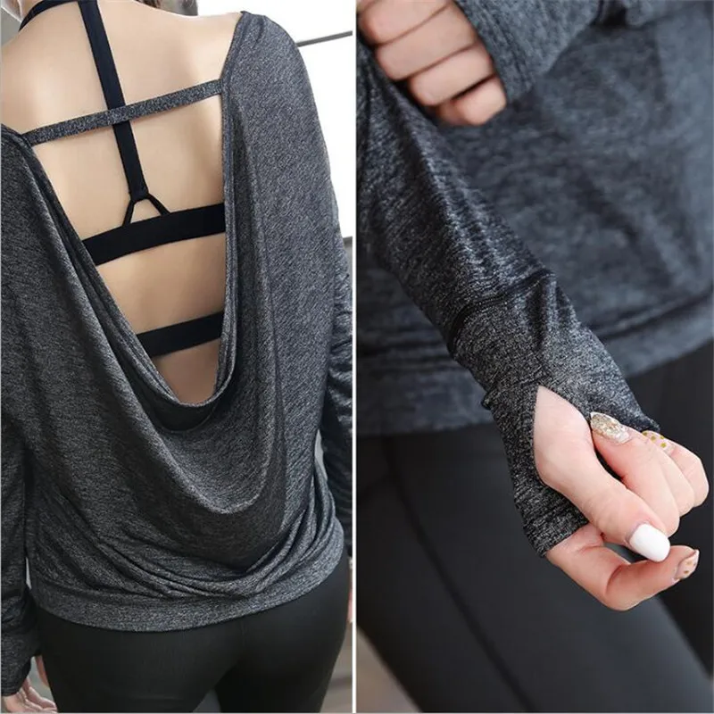 

Women 3 Pcs/set Yoga Sets Long Sleeve T shirt+Bandage Bra+ Hip Push Up Leggings Pants Workout Clothes For Women Tracksuit