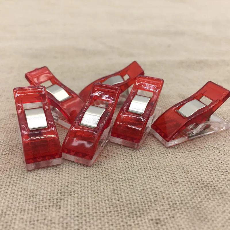 Зажим для лоскутного шитья прочный зажим прозрачный пластиковый