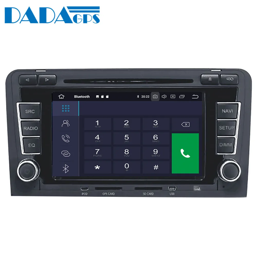 Новейший Android 9 0 Автомобильный мультимедийный dvd плеер GPS радио для Audi A3 S3 2003 2013 gps
