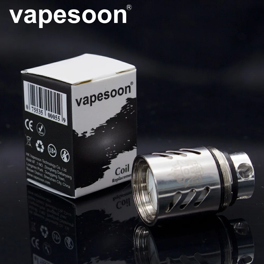 Аутентичные VapeSoon Головка Катушки TFV.88 Головка Катушки V8-T10 V8-T6 V8-Q4 V8-T8 V8 РБА замена катушки для TTFV8. Облако зверь бак