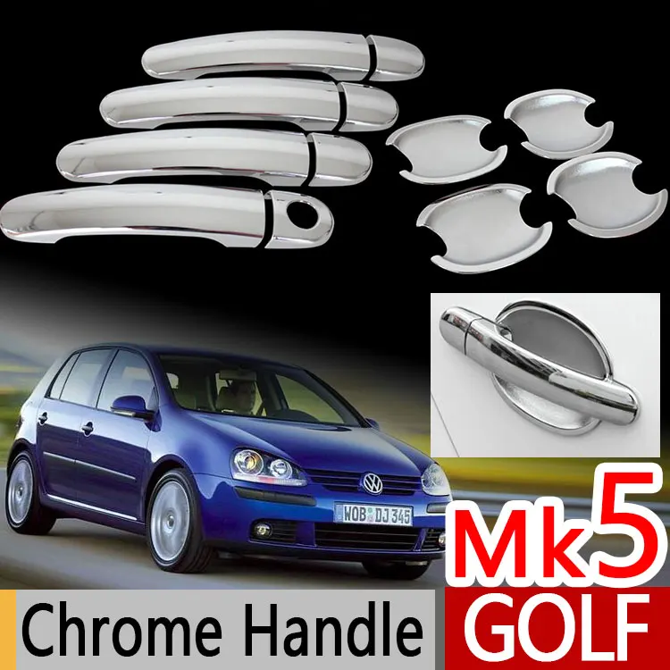 Для VW Golf 5 Mk5 хромированные покрытия для дверных ручек Хром Стайлинг Volkswagen