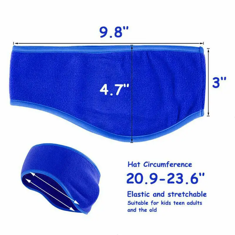 Унисекс морозостойкие зимние ушные теплые повязки флисовые наушники лыжные