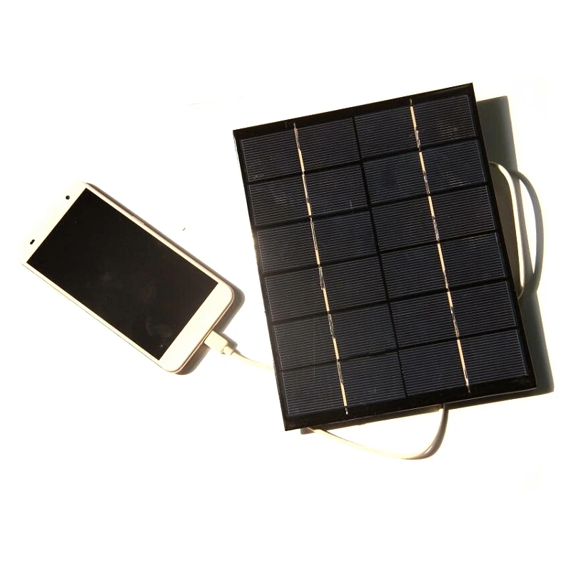 Big Promotion 50PCS/Lot 5.2W 6V High Quality Solar Panel With USB Output For Charging Mobile Power Banks/USB Fans/USB Lights Etc |