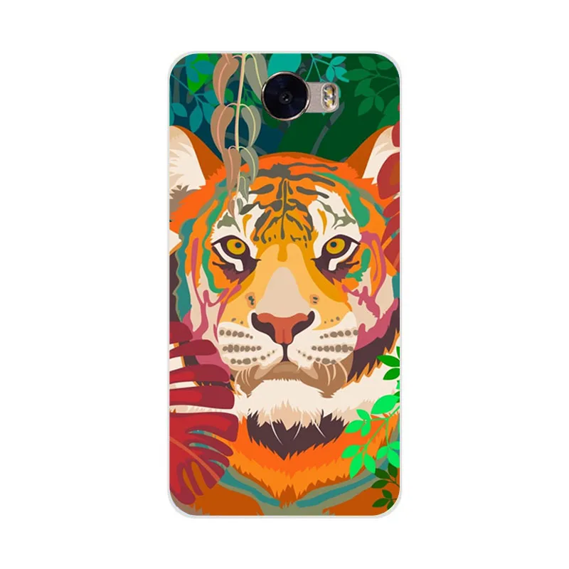 Huawei y5 ii Case Silicon Fashion Cartoon Painting Soft TPU IMD Back Cover for huawei 2 Transparent Phone Bags |