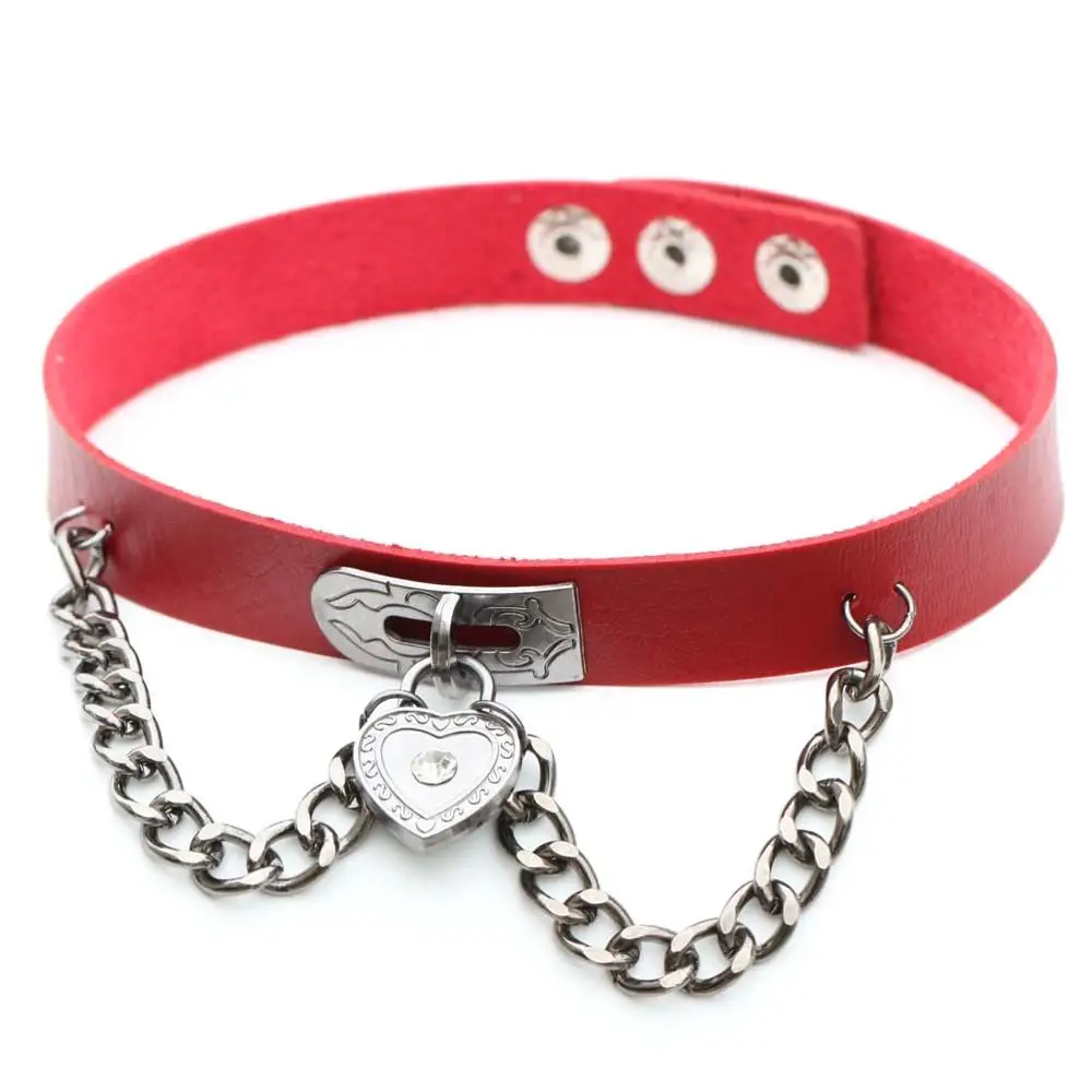 Секс ошейники с цепочкой манжеты секс игрушки для женщин кожаный воротник игры