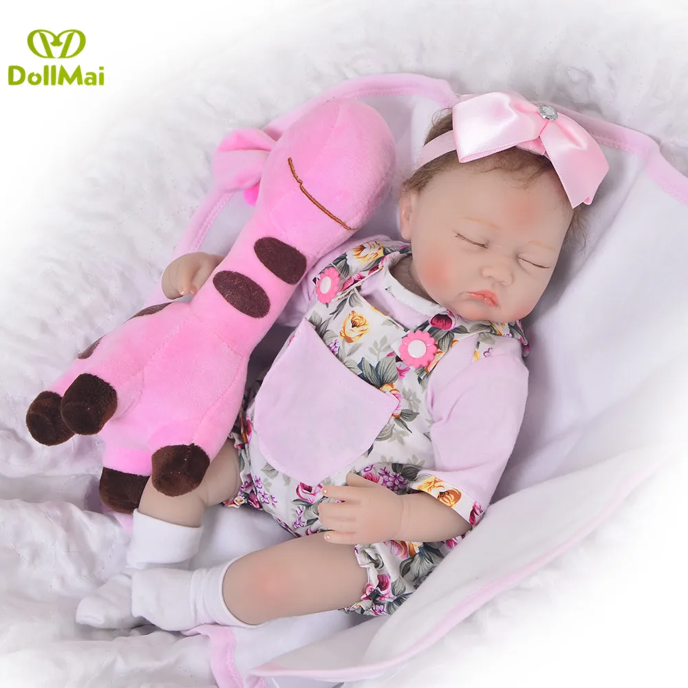 Кукла Reborn baby настоящая кукла 18 дюймов 43 см силиконовая reborn поддельная Спящая