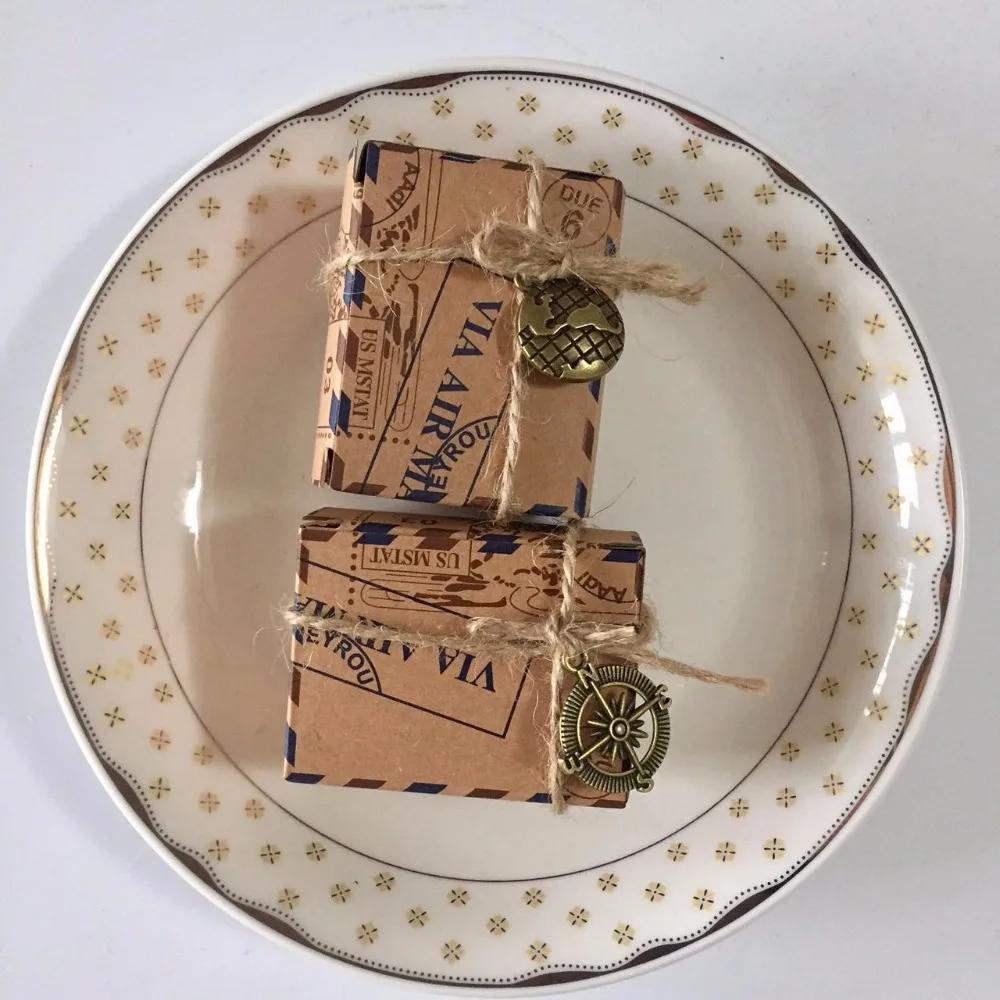 50 шт./лот сделай сам свадебное украшение винтажная воздушная почта коробка для