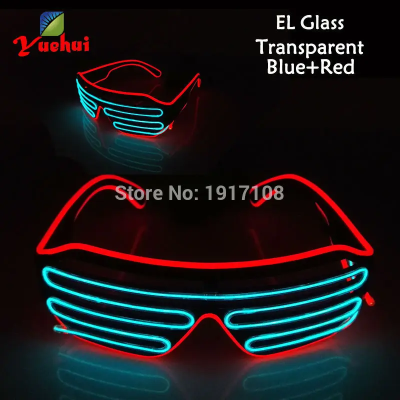 Новинка 2021 модные Двухцветные светодиодные неоновые очки с активсветильник