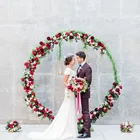 JAROWN круглые кольца арки железная полка искусственный цветок дверь свадьба фон сделай сам украшение домашвечерние ряд цветов стенд Декор