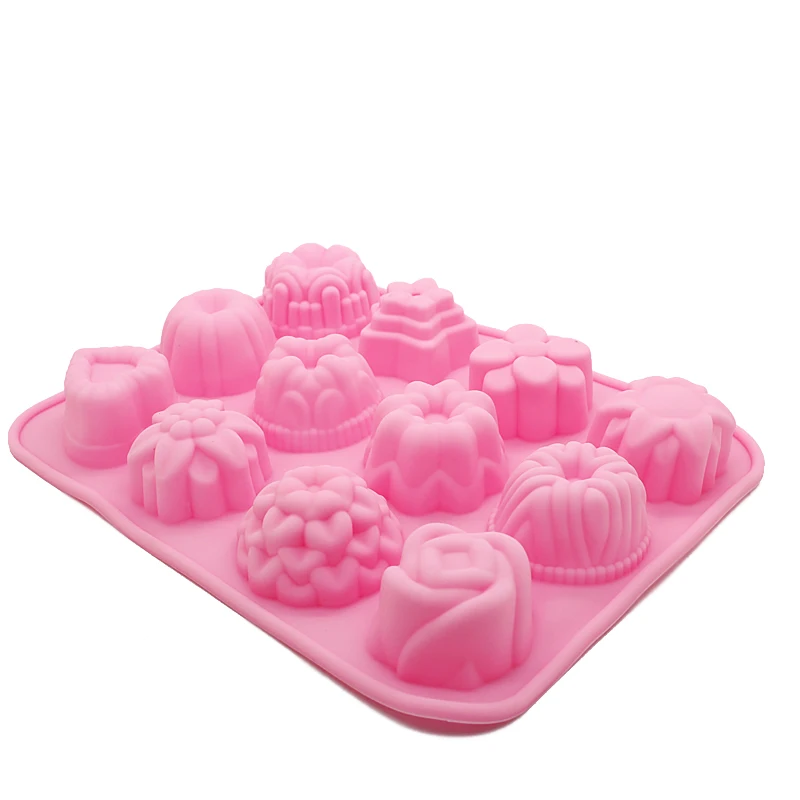 Креативный торт DIY формы цветок силиконовый ледяной куб шоколадный печенье мыло