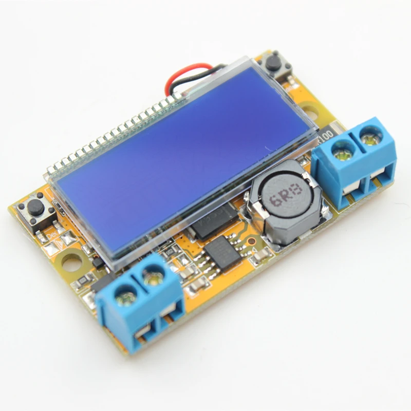 Liquid Crystal Displays DC-DC Step-Down Buck Converter Power Supply Adjustable Push Button Module with LCD Display 5-23V 3A | Электроника