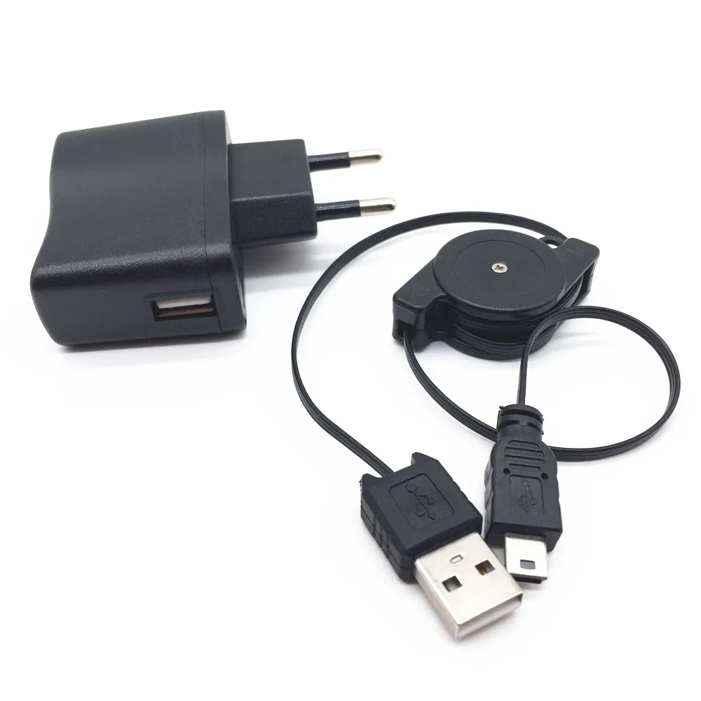Черный Выдвижной кабель USB A папа для Mini B 5 Pin зарядки и синхронизации