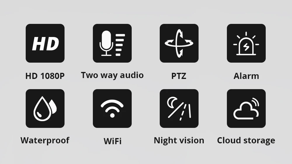 INQMEGA ip-камера WiFi 2MP 1080P Беспроводная PTZ скоростная купольная камера видеонаблюдения IR Onvif камера наружного видеонаблюдения Водонепроницаемая камера