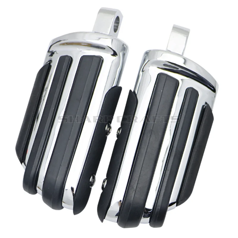 Rider Пассажирские подножки напольные доски для Harley Touring Road King Street Electra Glide FLHR FLHX FLHTC FLHT V-Rod - Цвет: I-Chrome