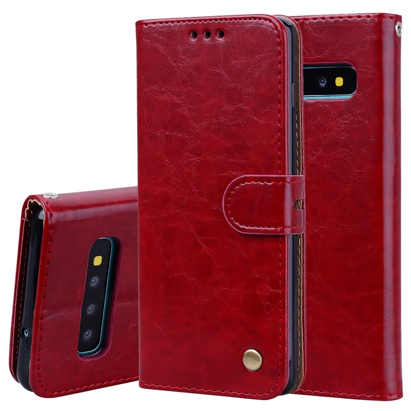 Кожаный чехол кошелек для Samsung Galaxy S10e S10 S8 S9 Plus S7 S6 edge A6 A8 J4 J6 2018 A7 J2 J8 A750 мягкая