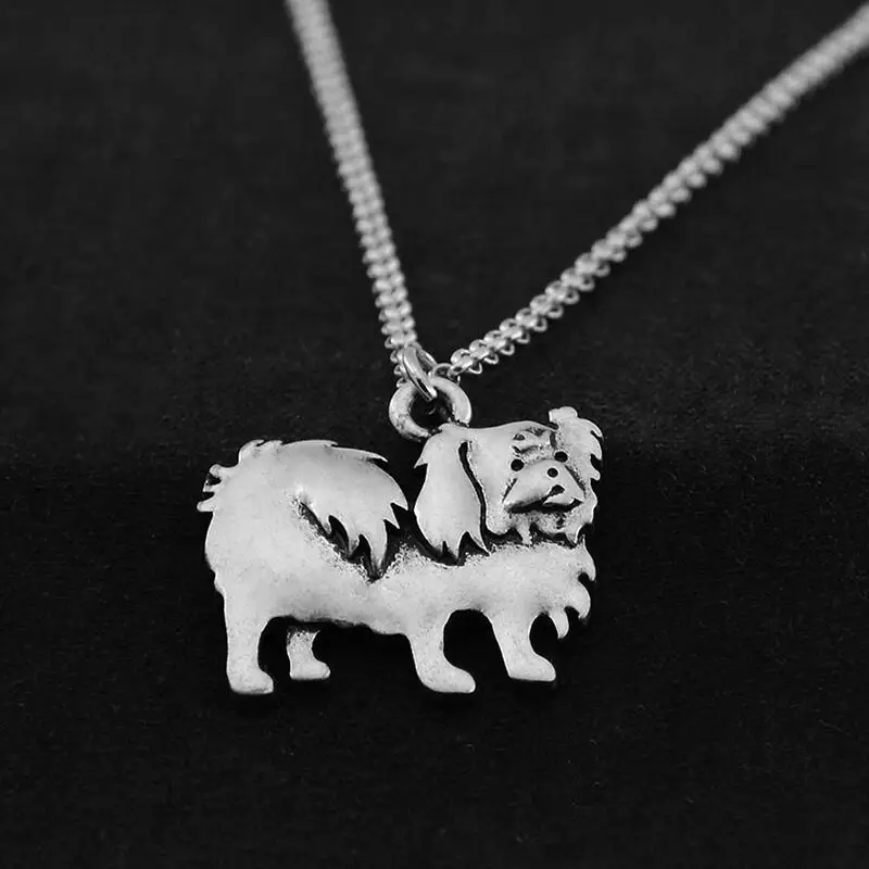 Ретро Хиппи 3D Пекинское Макси-ожерелье с подвеской Бохо собаки цепь аниме лучший