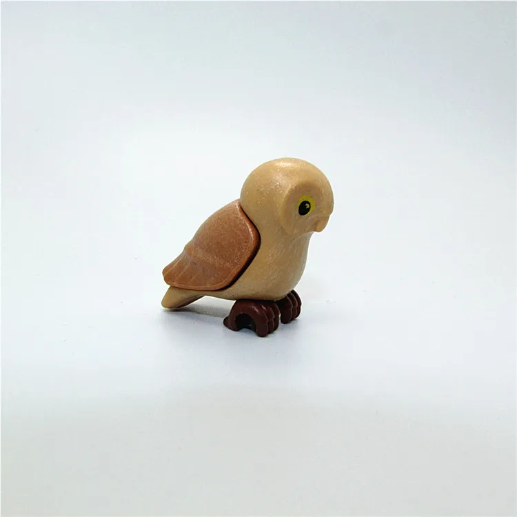 owl 1 шт. Playmobil модель животного медведь кошка панда собака лошадь фигурки животных маленькие фигурки детей развивающие игрушки для детей - Цвет: owl