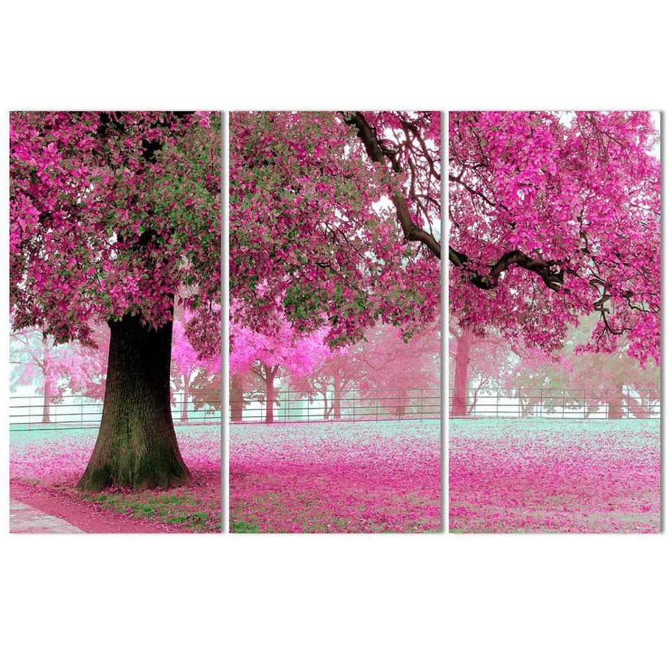 Настенный плакат картины для гостиной с принтом 3 шт./шт. красивый пейзаж деревом