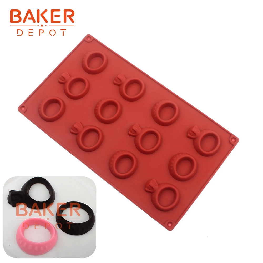BAKER DEPOT силиконовая форма для шоколадных конфет кольцевая украшения тортов