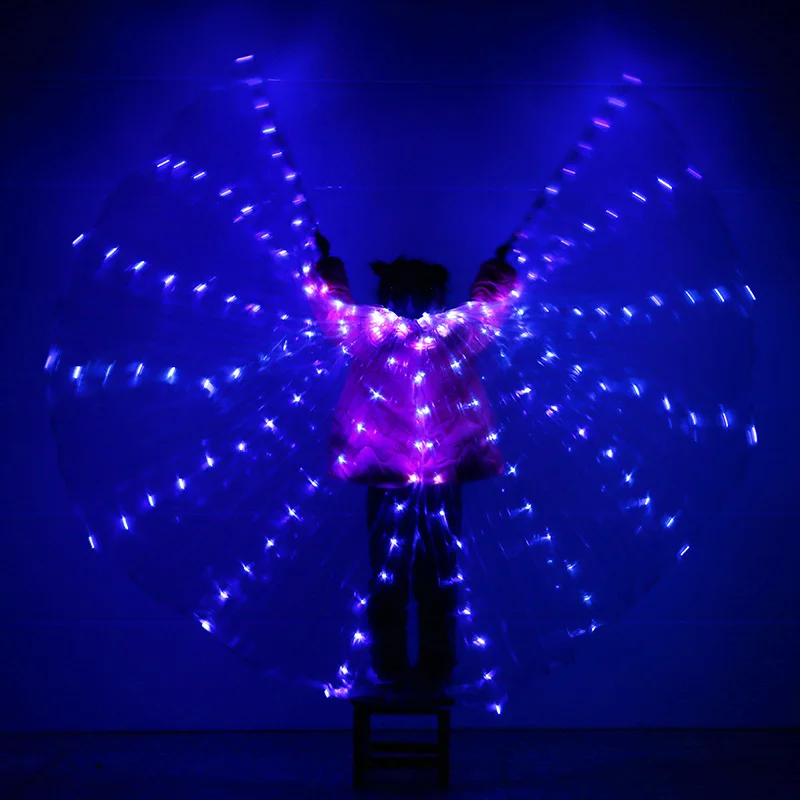 Детские Светодиодные Крылья для танцев Isis светодиодные крылья танца живота 360