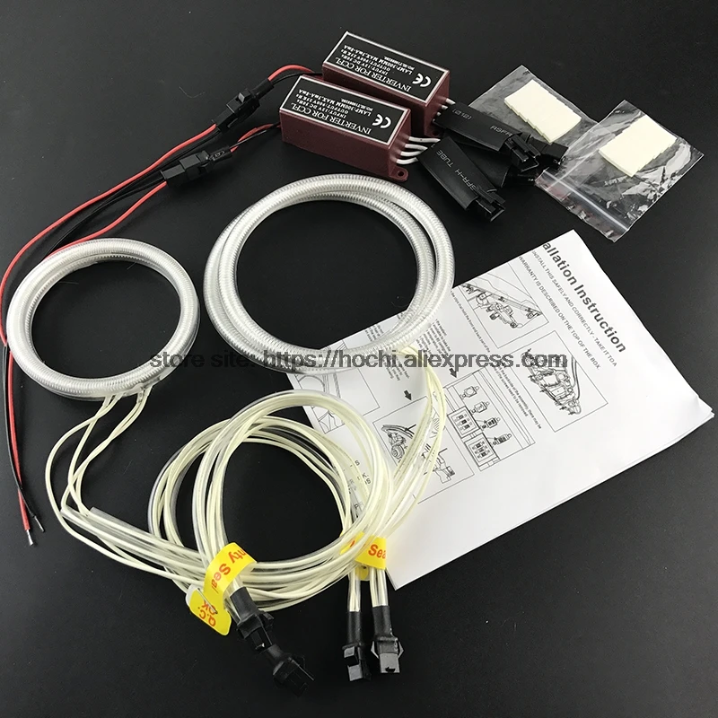 HochiTech белый 6000K CCFL головсветильник гало ангельские глазки комплект светильник