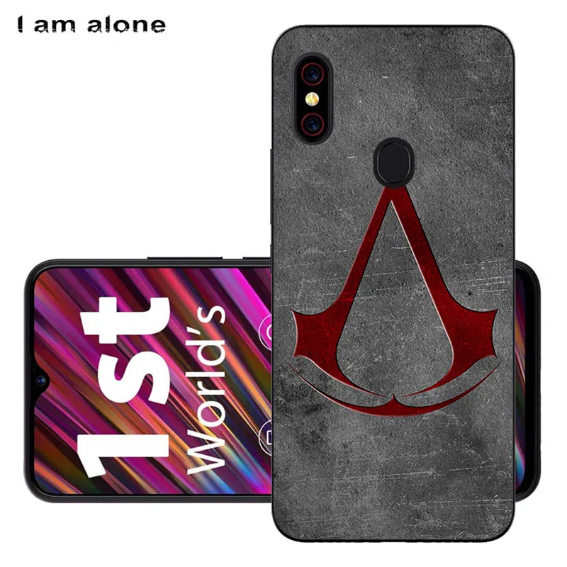 Solf TPU W49 Чехлы для телефонов I am alone для Umidigi F1/F1 Play 6,3 дюймов черный мягкий ТПУ мобильный Модный чехол с принтом для Umidigi F1 сумки - Цвет: Solf TPU W49
