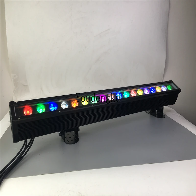 Уличная светодиодная настенная шайба 18*3 Вт 3 в 1 декоративная уличная DMX RGB IP65 |