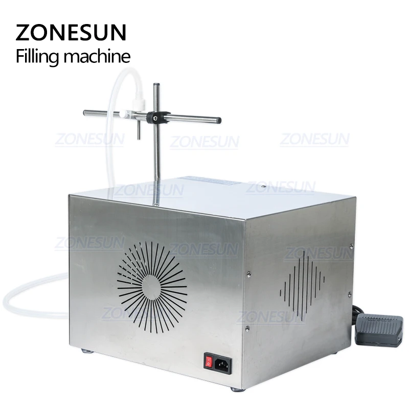ZONESUN Magnetic Pump Beverage Perfume water wine drinks juice Essential Oil Bottle Water Making Liquid Filling Machine | Бытовая
