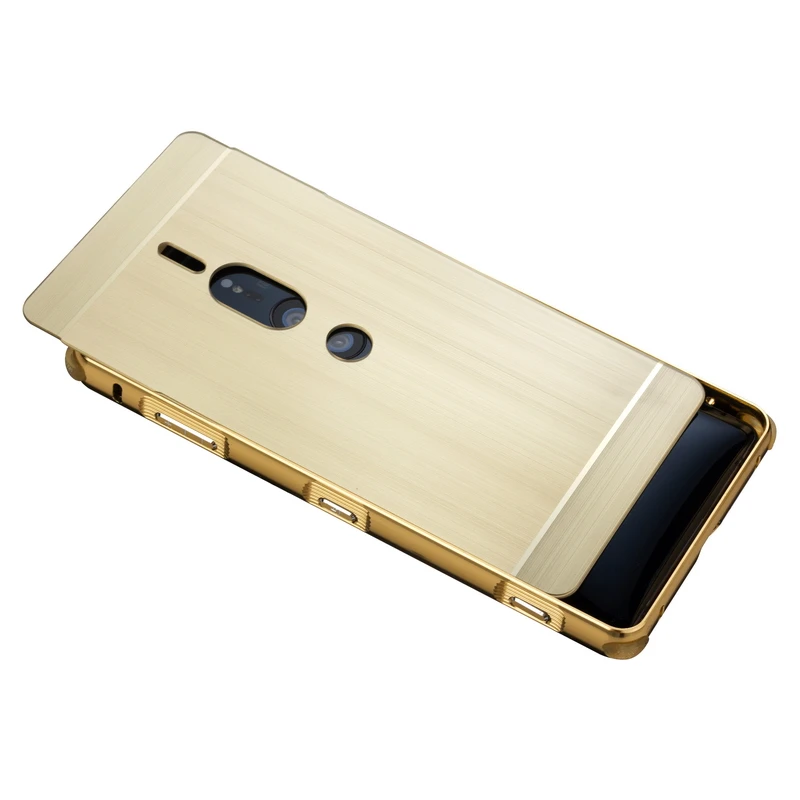 For Sony Xperia XZ2 Premium Dual H8166 Case Metal Aluminum Bumper for Song XZ2P Brushed PC Cover |