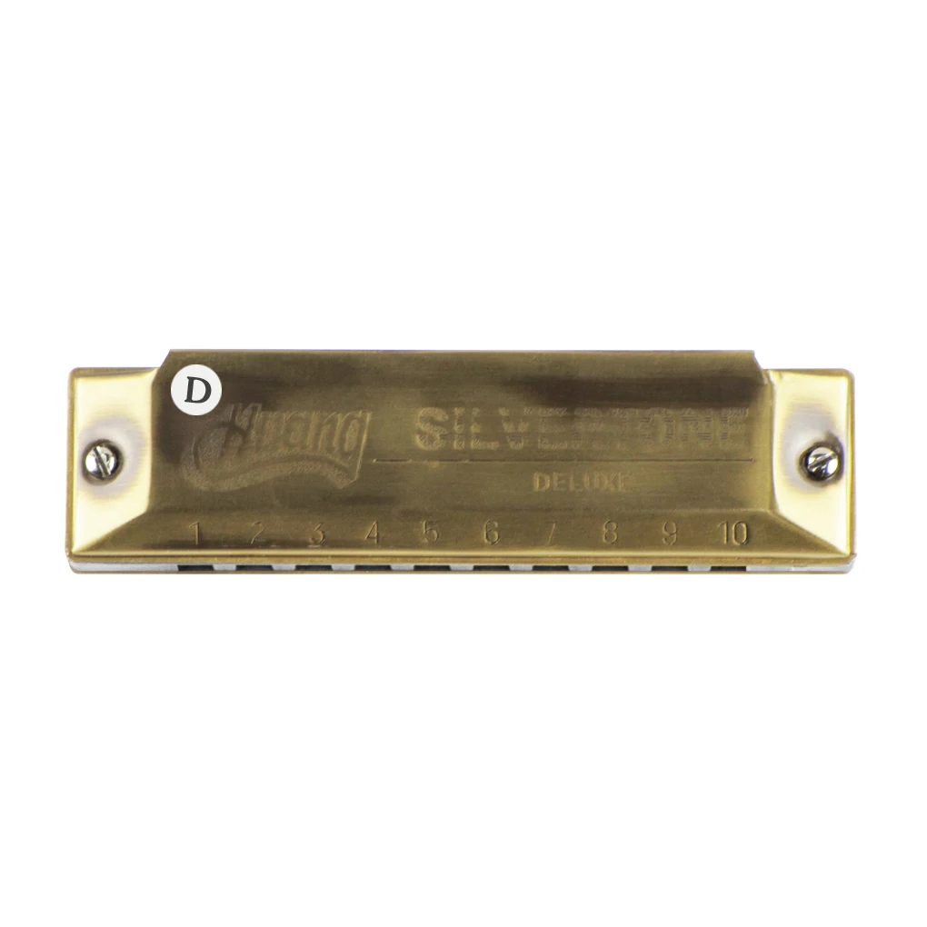 Huang 10 отверстий Diatonic Bluetooth гармоника D Key Mouth орган 20 Тон с чехлом для