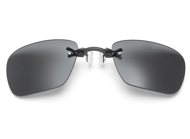 JN IMPRESSION Square Clip On Nose Mini Sunglasses Men Cool Steampunk Sun Glasses Women Vintage Metal Black Coating Gafas 4