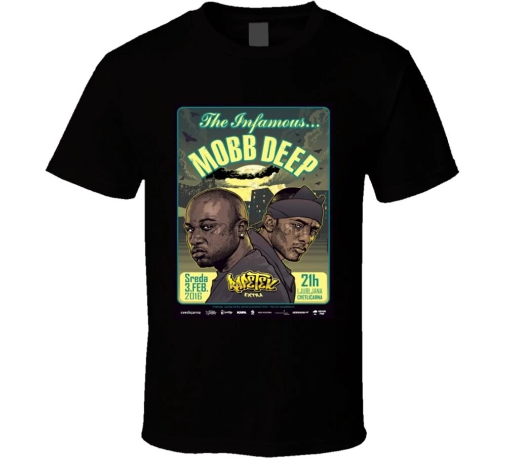 Mobb Deep Prodigy Rest In Peace Постер для концерта рэп хип хоп музыкальная футболка летняя с