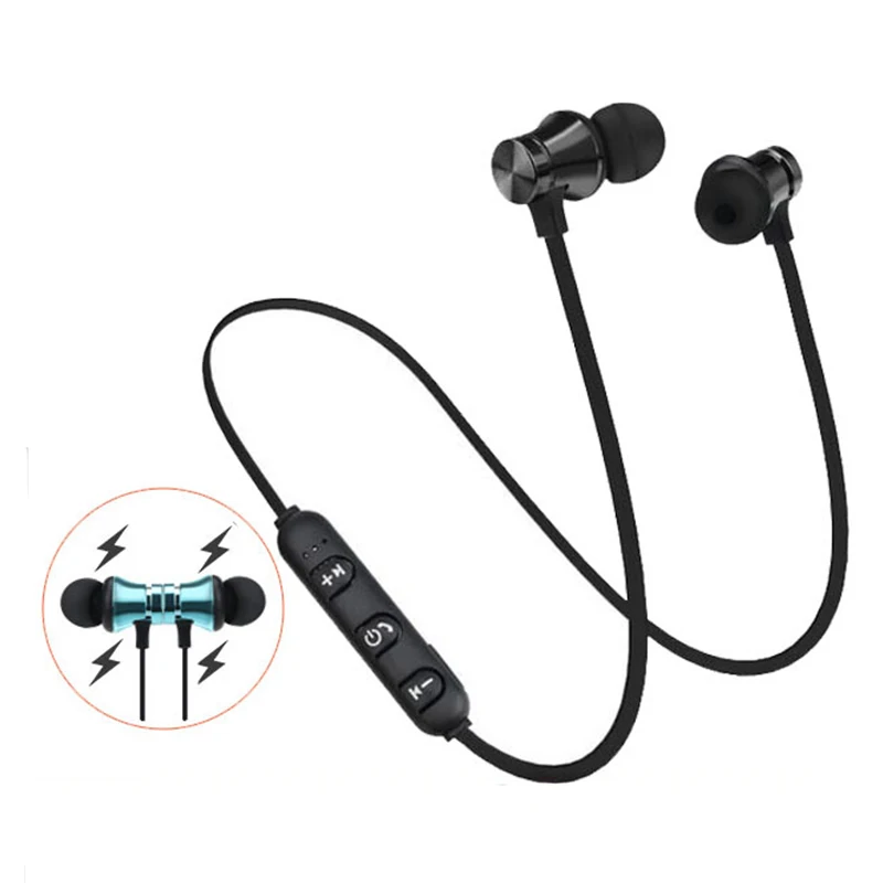 Белый/черный металлические спортивные Bluetooth наушники с защитой от пота