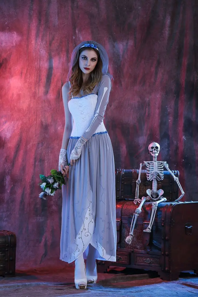 Костюмы на Хэллоуин новинка 2019 одежда для игр с белым дьяволом и ангелом платья