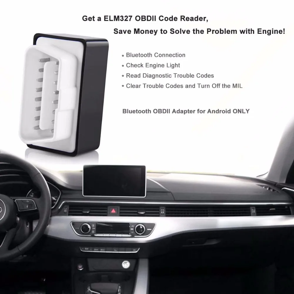 Новый мини OBD2 Eml327 V1.5 Bluetooth адаптер Авто диагностический сканер для Android/PC