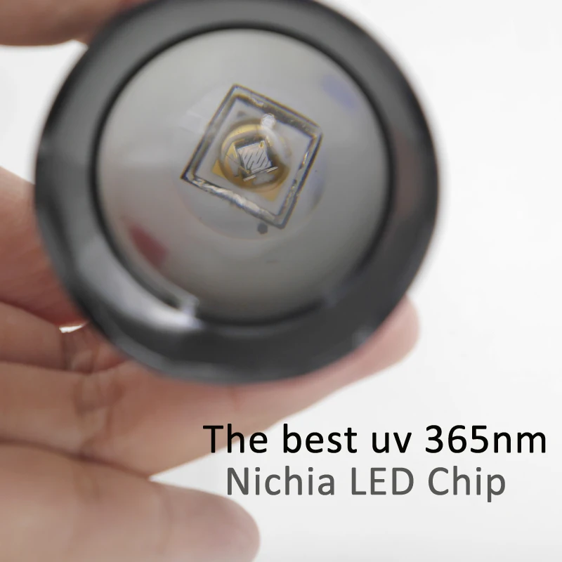 Масштабируемые nichia 365nm uv led фонарик мощный 3 Вт 6 ультрафиолетовый свет Манта C8s