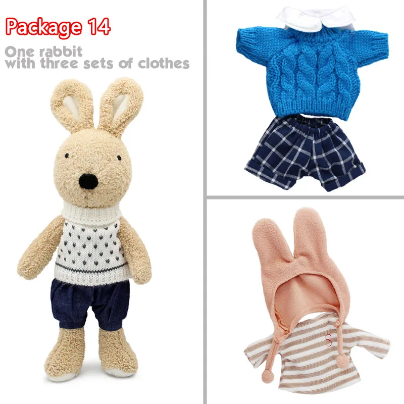 package 14 Kawaii le sucre кролик плюшевые куклы и мягкие игрушки brinquedos хобби для детей девочек мягкие детские игрушки - Цвет: package 14