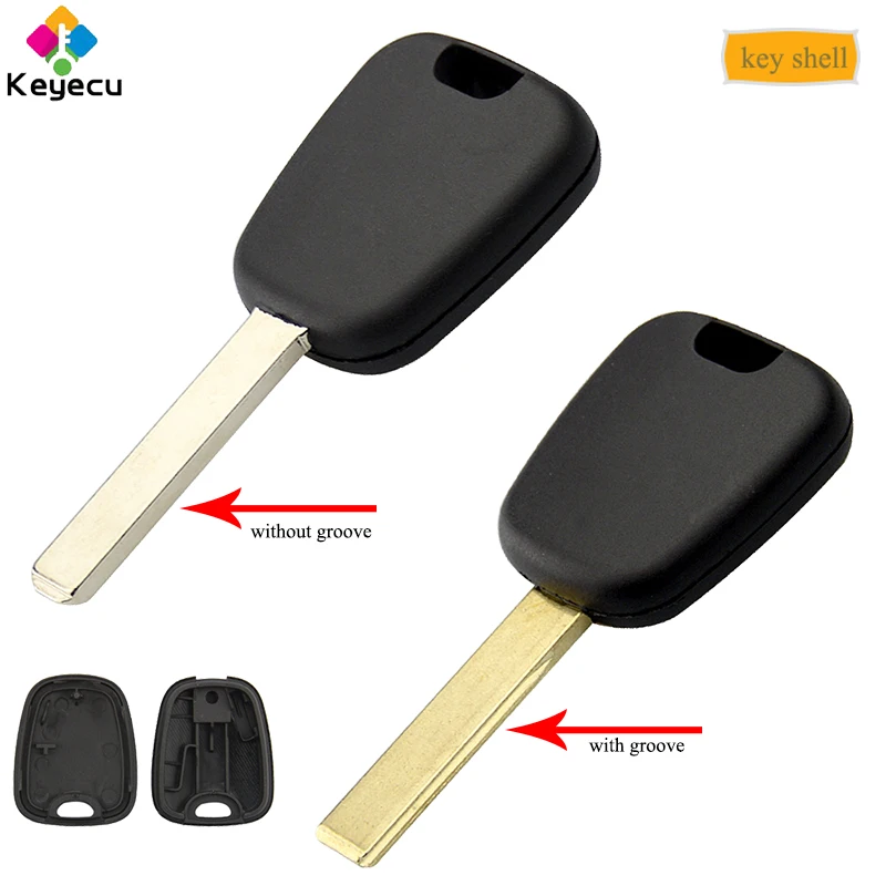Запасной ключ ретранслятор зажигания KEYECU корпус ключа автомобиля с HU83 Groove/ VA2 Blade