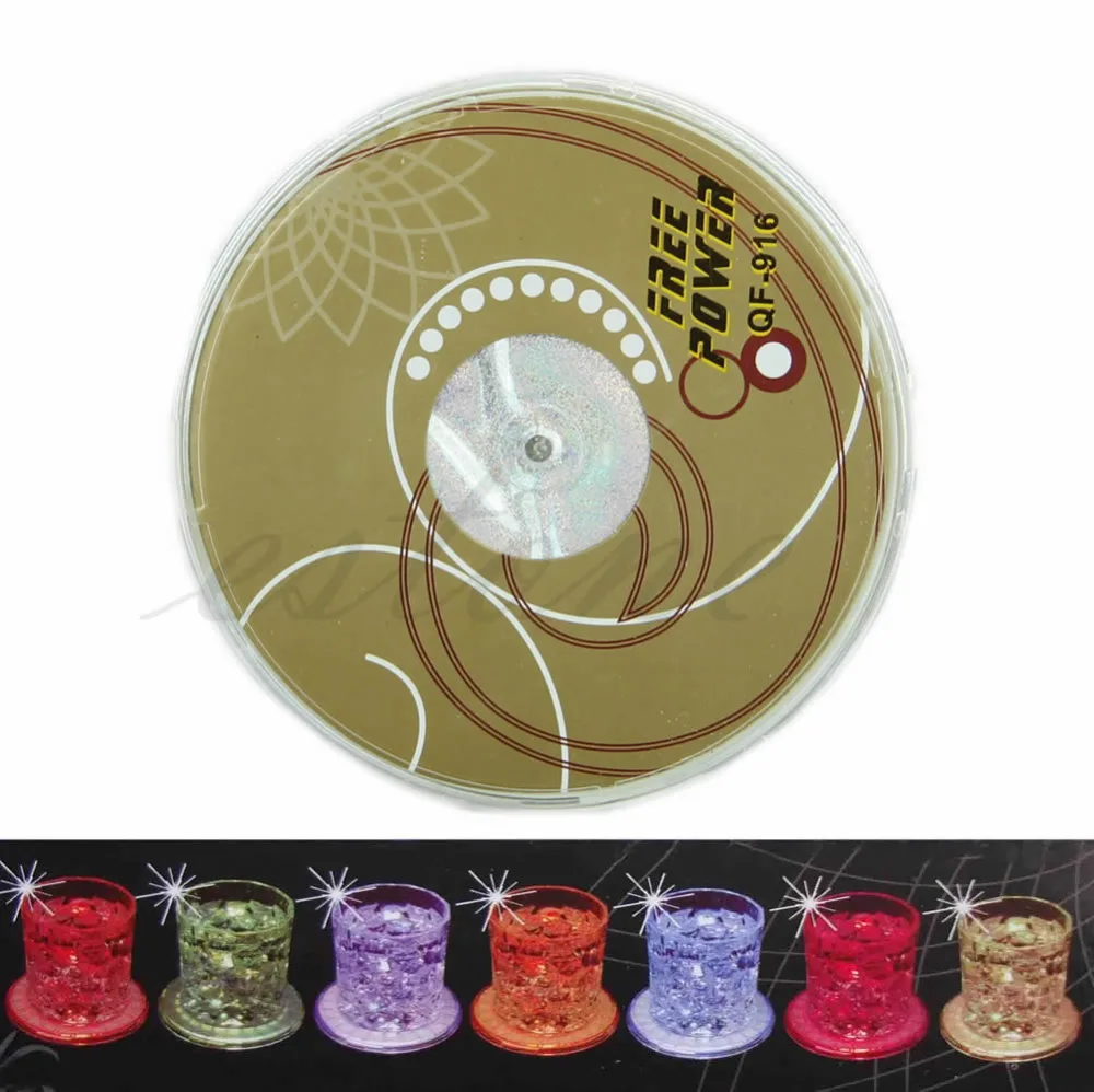 1pc Creative Table Mat LED Coaster Color Change Light Up Drink Cup Tableware Glow Bar Club Party | Дом и сад