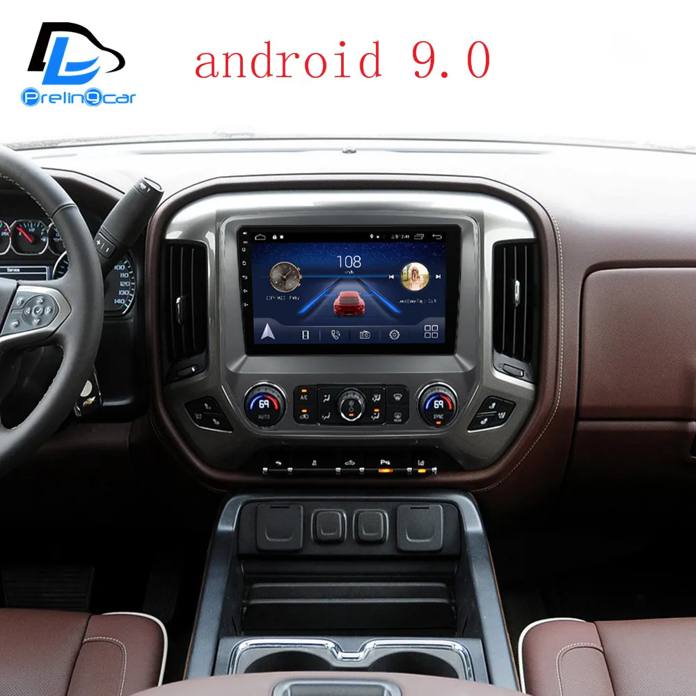 Android 9,0 автомобильный DVD gps стерео аудио навигационная система для Chevrolet Silverado GMC sierra- лет радио плеер